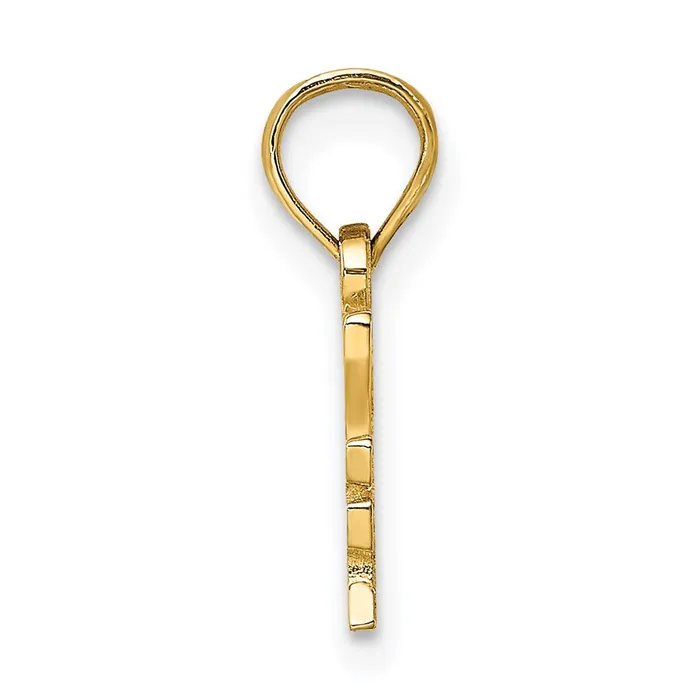 Charm Necklaces 14k Yellow Gold I HEART MY DETECTIVE Charm Goldia
