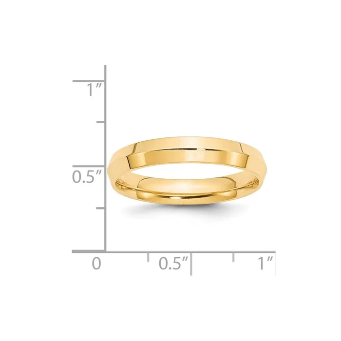 Goldia Solid 14K Yellow Gold 4mm Knife Edge Comfort Fit MensWomens Wedding Band Ring Size 105 Rings Goldia Solid 14K Yellow Gold 4mm Knife Edge Comfort Fit MensWomens Wedding Band Ring Size 105 Rings