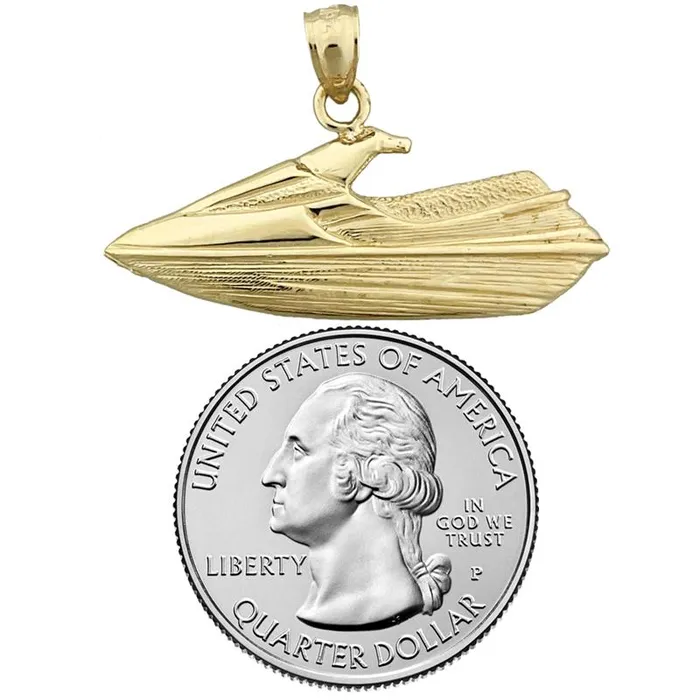 PreStyled Sets Goldia 14K Gold Jet Ski Pendant