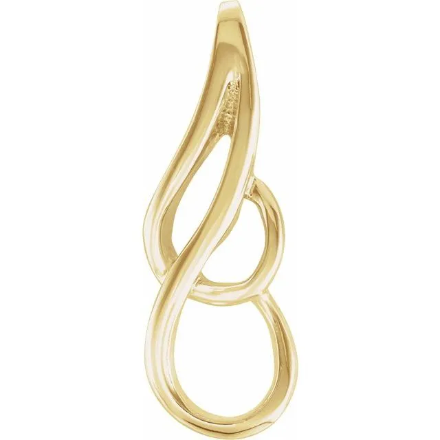 PreStyled Sets 14K Yellow Gold 22x85 mm Freeform Pendant TreasureFineJewelers PreStyled Sets 14K Yellow Gold 22x85 mm Freeform Pendant TreasureFineJewelers