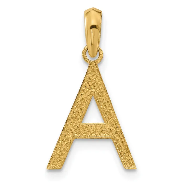 PreStyled Sets TreasureFineJewelers 14k Yellow Gold Fancy Letter A