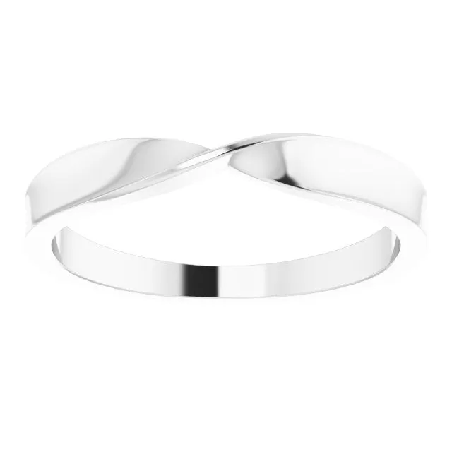 Rings TreasureFineJewelers Platinum Twisted Stackable Ring