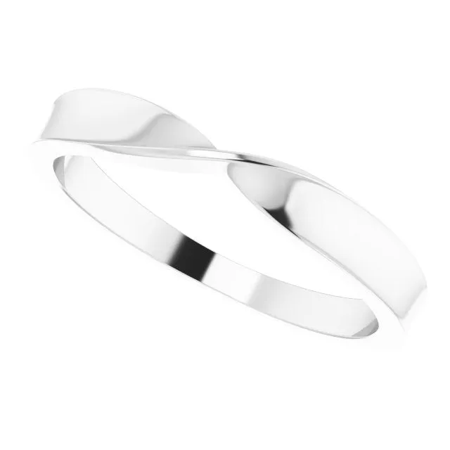 Rings TreasureFineJewelers Platinum Twisted Stackable Ring
