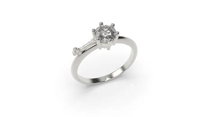 Key Engagement Ring Key Ring White Gold Skeleton MyUniqueRing Rings
