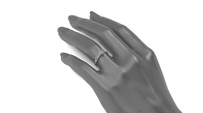 Key Engagement Ring Key Ring White Gold Skeleton MyUniqueRing Rings