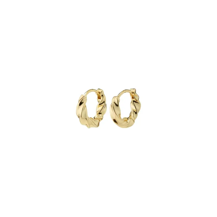 Pilgrim PreStyled Sets Taffy Micro Gold Plated Hoops
