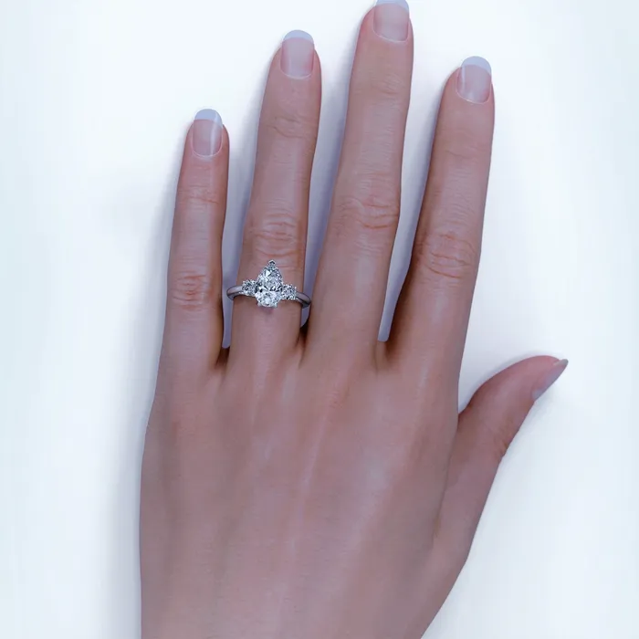Rings FL LLC White Gold Pear Moissanite Engagement Ring White Gold Engagement Ring Pear Cut Vintage Engagement Ring Real Moissanite Engagement Ring Rings FL LLC White Gold Pear Moissanite Engagement Ring White Gold Engagement Ring Pear Cut Vintage Engagement Ring Real Moissanite Engagement Ring