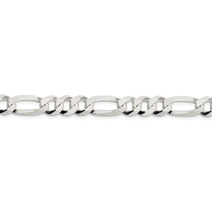 Rings Sterling Silver 85mm Lightweight Flat Figaro ChainWBCQMB22020 WB Choice Jewelry Rings Sterling Silver 85mm Lightweight Flat Figaro ChainWBCQMB22020 WB Choice Jewelry