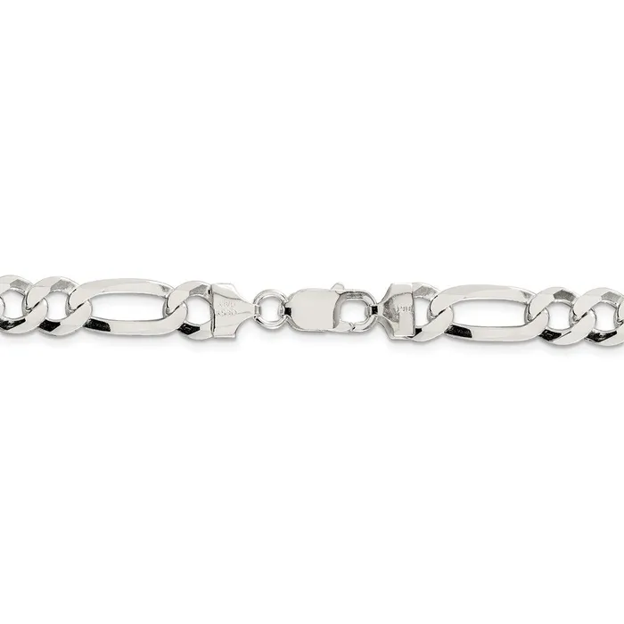 Rings Sterling Silver 85mm Lightweight Flat Figaro ChainWBCQMB22020 WB Choice Jewelry Rings Sterling Silver 85mm Lightweight Flat Figaro ChainWBCQMB22020 WB Choice Jewelry