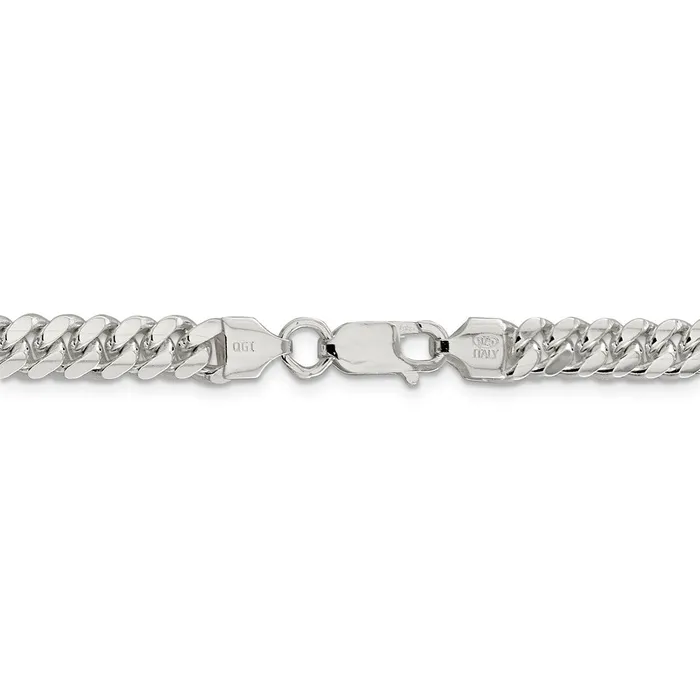 Rings WB Choice Jewelry Sterling Silver 64mm Polished Domed Curb ChainWBCQDB1808