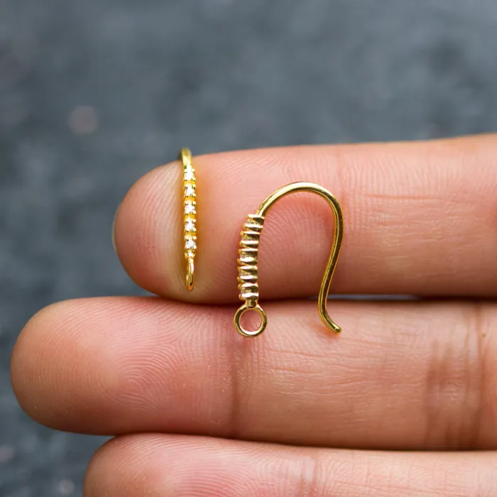 1 Diamond Set Ear Wires Finding 1645mm 21 GAUGE 14k 18k Solid Gold Brilliant Round Diamond Earring Jalvi Co Earrings 1 Diamond Set Ear Wires Finding 1645mm 21 GAUGE 14k 18k Solid Gold Brilliant Round Diamond Earring Jalvi Co Earrings