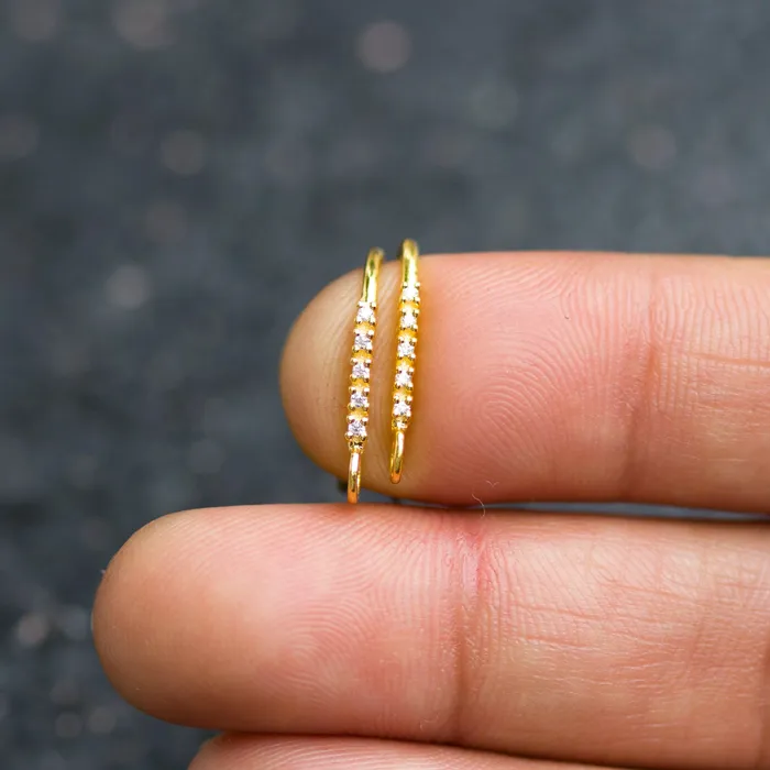 1 Diamond Set Ear Wires Finding 1645mm 21 GAUGE 14k 18k Solid Gold Brilliant Round Diamond Earring Jalvi Co Earrings 1 Diamond Set Ear Wires Finding 1645mm 21 GAUGE 14k 18k Solid Gold Brilliant Round Diamond Earring Jalvi Co Earrings