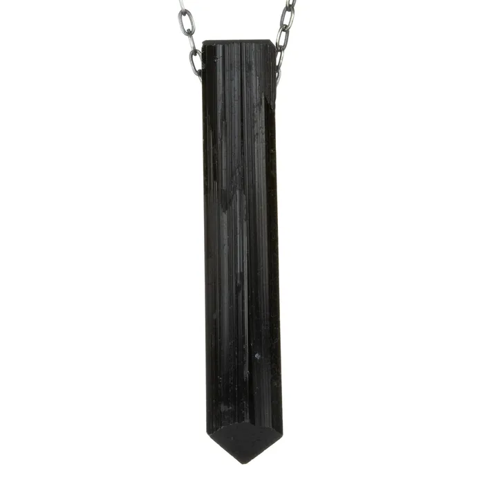 52mm Black Tourmaline Crystal Necklace Joseph Brooks Necklaces