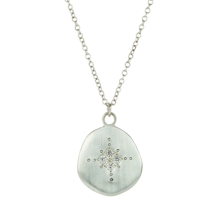 Adel Chefridi Necklaces Four Star Diamond Pendant Necklace