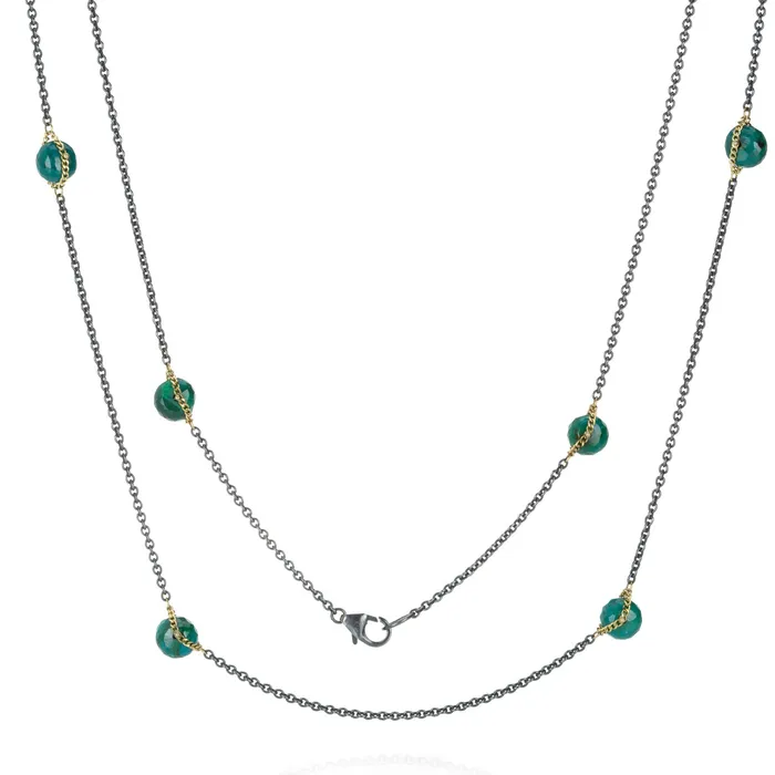 Amali Necklaces Chrysocolla Stations Necklace