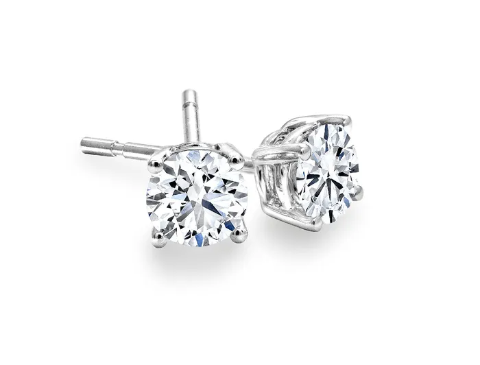 Canadian Rocks Earrings FourProng 055cttw Canadian Diamond Stud Earrings Canadian Rocks Earrings FourProng 055cttw Canadian Diamond Stud Earrings
