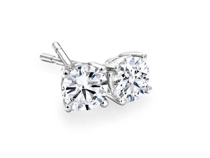 Canadian Rocks Earrings FourProng 055cttw Canadian Diamond Stud Earrings Canadian Rocks Earrings FourProng 055cttw Canadian Diamond Stud Earrings