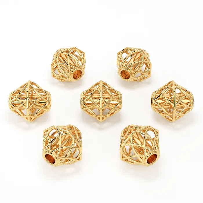 Designer Cone Solid Gold 14k 18k Handmade Gold Spacer Bead Jewelry Making Supply 5mm Jalvi Co PreStyled Sets Designer Cone Solid Gold 14k 18k Handmade Gold Spacer Bead Jewelry Making Supply 5mm Jalvi Co PreStyled Sets