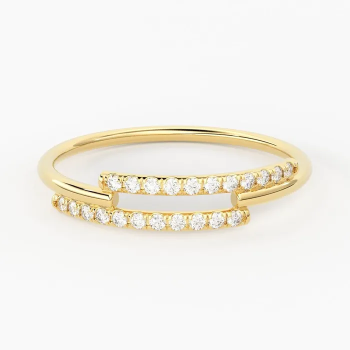 Jalvi Co Diamond Ring 14k Solid Gold Diamond Pave Ring Cross Over Diamond Stackable Ring 14k White Gold Diamond Ring Rings Jalvi Co Diamond Ring 14k Solid Gold Diamond Pave Ring Cross Over Diamond Stackable Ring 14k White Gold Diamond Ring Rings
