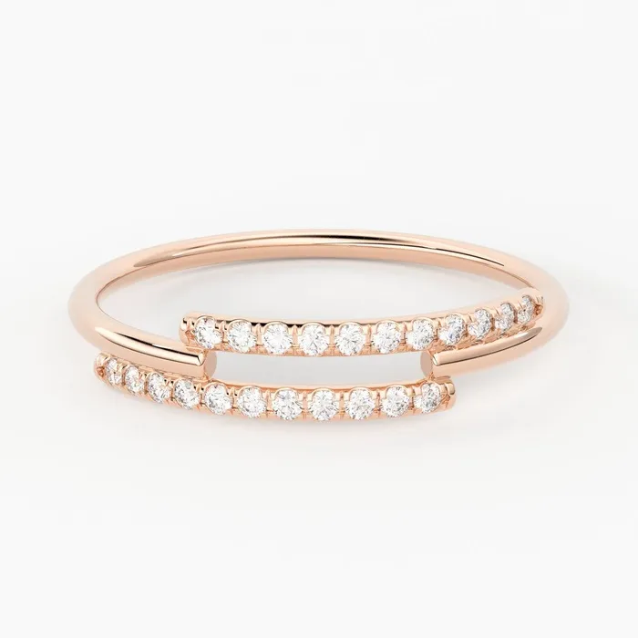 Jalvi Co Diamond Ring 14k Solid Gold Diamond Pave Ring Cross Over Diamond Stackable Ring 14k White Gold Diamond Ring Rings Jalvi Co Diamond Ring 14k Solid Gold Diamond Pave Ring Cross Over Diamond Stackable Ring 14k White Gold Diamond Ring Rings