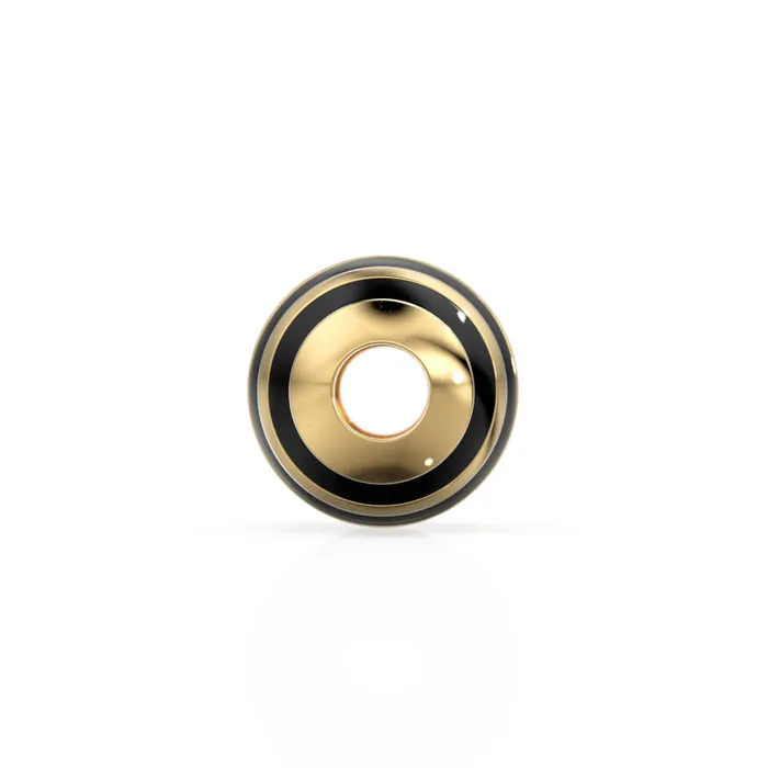 Jalvi Co PreStyled Sets 6mm 18k Solid Yellow Gold Round Ball Striped Enamel Spacer Findings Beads 1 piece Jalvi Co PreStyled Sets 6mm 18k Solid Yellow Gold Round Ball Striped Enamel Spacer Findings Beads 1 piece