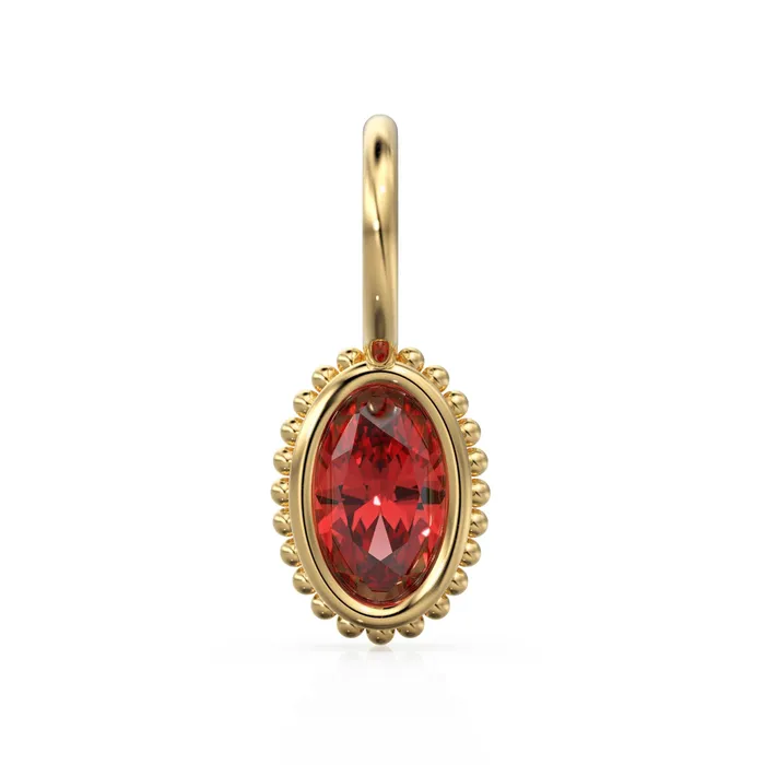 Jalvi Co PreStyled Sets Ruby Oval Cut Solid Gold Charm Red Gemstone Handmade 18k Gold Pendant 14k Gold July Birthstone Jewelry Making Findings Gift for Her Jalvi Co PreStyled Sets Ruby Oval Cut Solid Gold Charm Red Gemstone Handmade 18k Gold Pendant 14k Gold July Birthstone Jewelry Making Findings Gift for Her