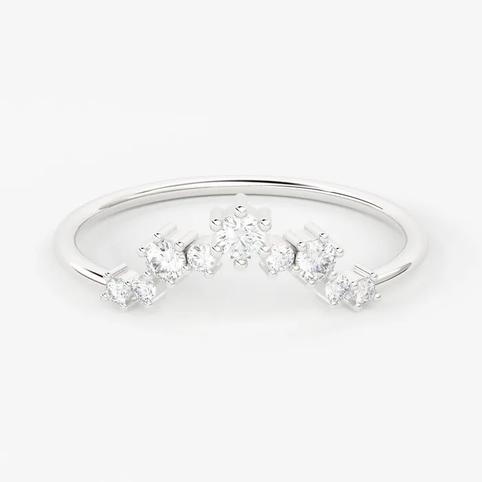 Jalvi Co Rings Brilliant Diamond Band in 14k Gold Round Diamond Ring Gold Band White Diamond Ring Genuine Diamond Wedding Band Jalvi Co Rings Brilliant Diamond Band in 14k Gold Round Diamond Ring Gold Band White Diamond Ring Genuine Diamond Wedding Band