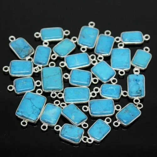 Jalvi Co Rings Turquoise 925 Sterling Silver Connector Rectangle Bezel Finding 5pc 15mm 17mm Jalvi Co Rings Turquoise 925 Sterling Silver Connector Rectangle Bezel Finding 5pc 15mm 17mm