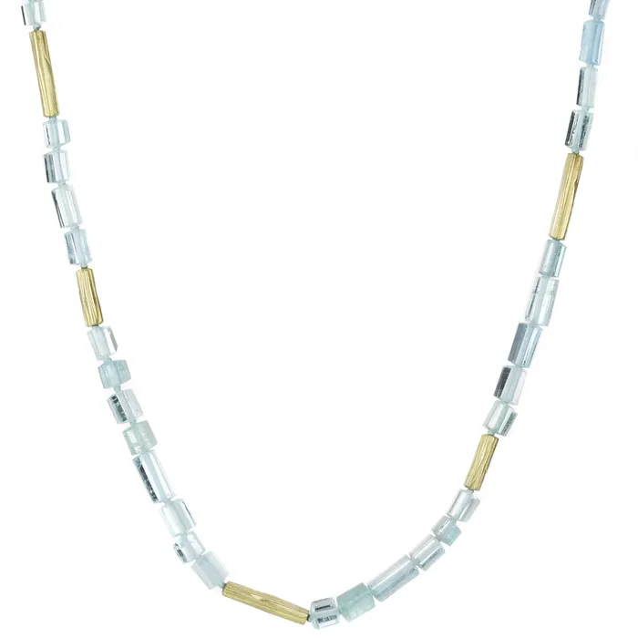 Necklaces Annette Ferdinandsen Aquamarine Reed Necklace