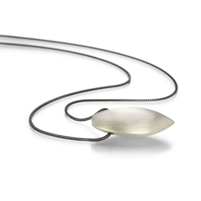 Necklaces Gabriella Kiss Silver Almond Necklace
