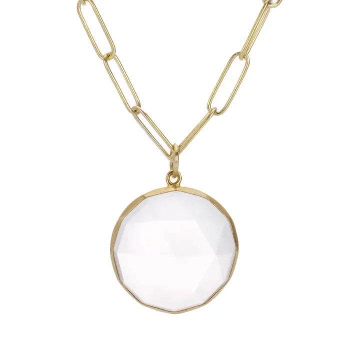 Necklaces Rose Cut Rose Quartz Pendant Pendant Only Maria Beaulieu