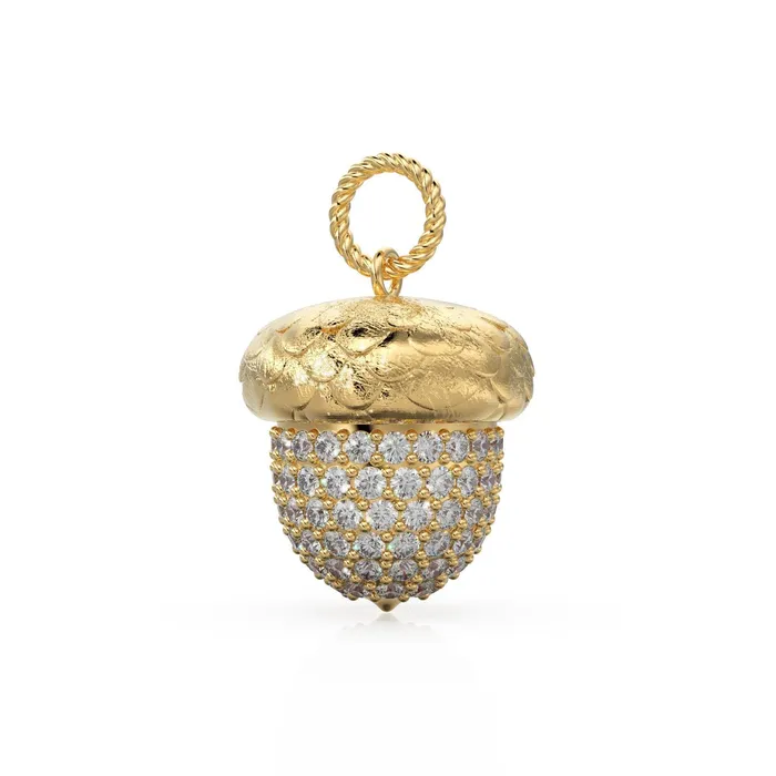 PreStyled Sets Acorn Solid Gold 18k Diamond Pendant Luxury Designer Gold Jewelry Gold Gemstone Charm Solid Gold Pendant Gift for her Jalvi Co PreStyled Sets Acorn Solid Gold 18k Diamond Pendant Luxury Designer Gold Jewelry Gold Gemstone Charm Solid Gold Pendant Gift for her Jalvi Co