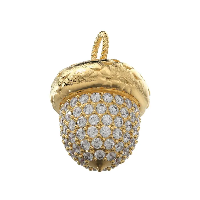 PreStyled Sets Acorn Solid Gold 18k Diamond Pendant Luxury Designer Gold Jewelry Gold Gemstone Charm Solid Gold Pendant Gift for her Jalvi Co PreStyled Sets Acorn Solid Gold 18k Diamond Pendant Luxury Designer Gold Jewelry Gold Gemstone Charm Solid Gold Pendant Gift for her Jalvi Co