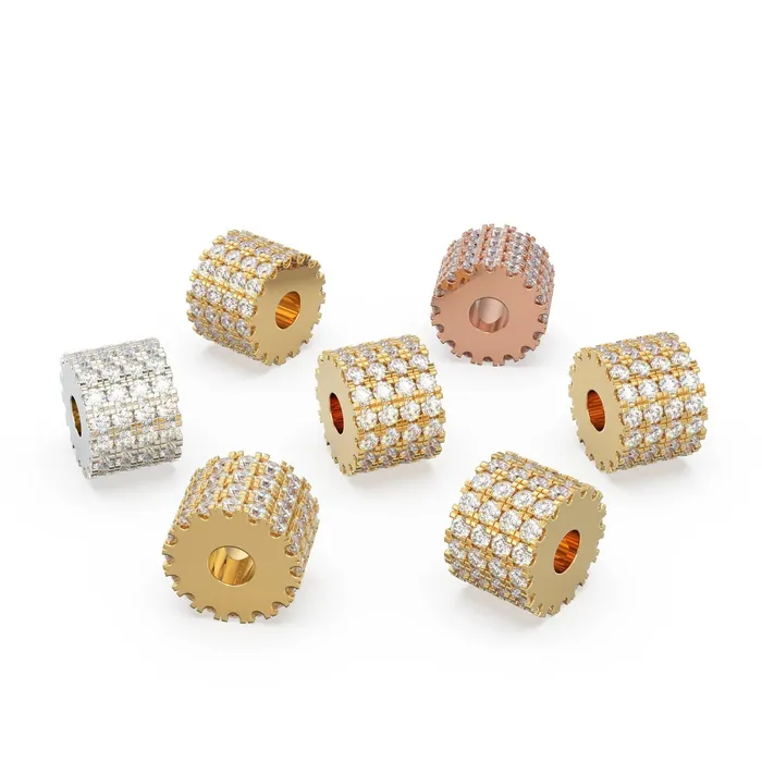 PreStyled Sets Jalvi Co 4 Row French Pave Diamond Gold Beads Handmade Diamond Rondelle Beads Diamond Round Beads Solid Gold Diamond Spacer Findings PreStyled Sets Jalvi Co 4 Row French Pave Diamond Gold Beads Handmade Diamond Rondelle Beads Diamond Round Beads Solid Gold Diamond Spacer Findings