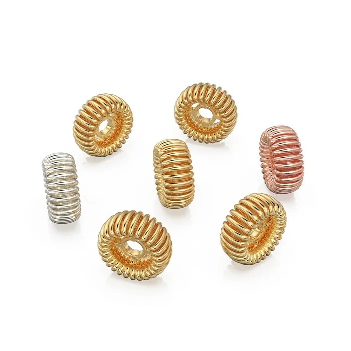 PreStyled Sets Jalvi Co Spiral Vortex Rondelle Bead 18k Solid Yellow Gold Spacer Beads Jewelry Making Handmade Supplies 14k Gold Findings PreStyled Sets Jalvi Co Spiral Vortex Rondelle Bead 18k Solid Yellow Gold Spacer Beads Jewelry Making Handmade Supplies 14k Gold Findings