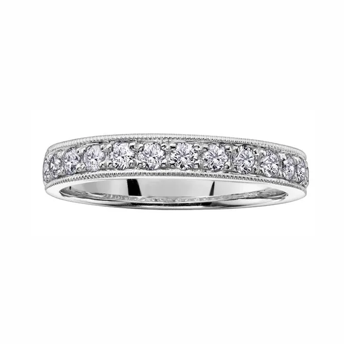 Rings 14kt White Gold 033cttw Diamond Milled Edge Band Independent Jewellers Rings 14kt White Gold 033cttw Diamond Milled Edge Band Independent Jewellers