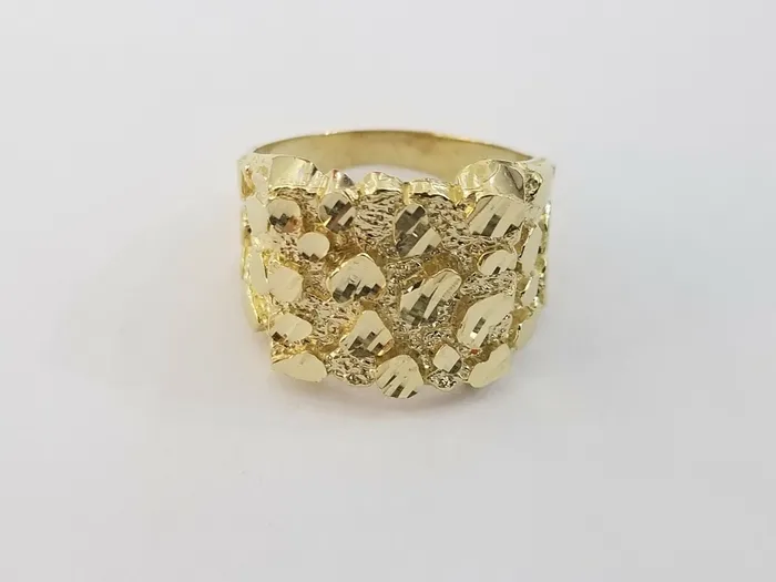 Rings Globalwatches10 10k Real Yellow Gold Nugget Casual Ring Men Sizable Band 10k Gold MenWomen Rings Globalwatches10 10k Real Yellow Gold Nugget Casual Ring Men Sizable Band 10k Gold MenWomen