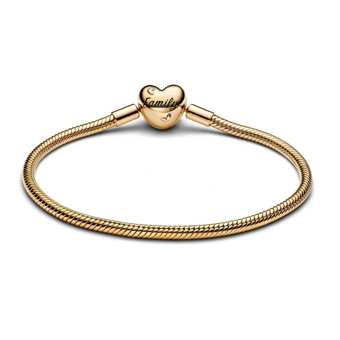 Bracelets Pandora Pandora Family Tree Heart Clasp Snake Chain Bracelet