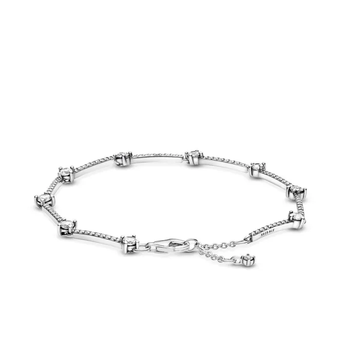 Bracelets Pandora Pandora Sparkling Pav Bar Bracelet Bracelets Pandora Pandora Sparkling Pav Bar Bracelet