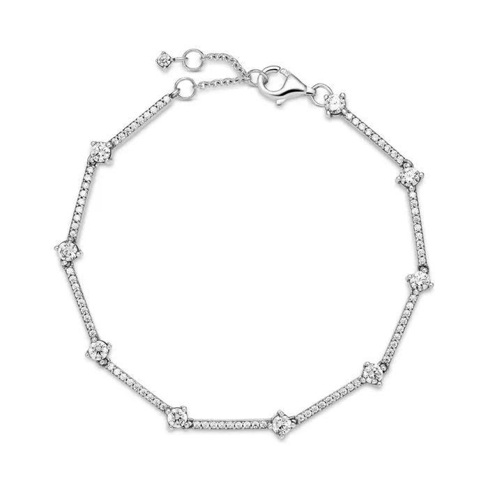 Bracelets Pandora Pandora Sparkling Pav Bar Bracelet Bracelets Pandora Pandora Sparkling Pav Bar Bracelet