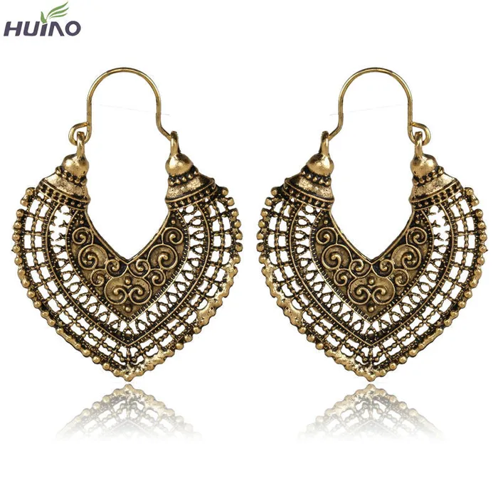 Earrings sparklingselections Heart Shape Hollow Design Bronze Plated Fancy Earrings For Women